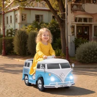 AIYAPLAY Elektrische kinderauto, 12V kinderauto met MP3, tweemotor, elektrisch voertuig met toeter, soft-start, 89x49x41,5 cm, Blauw(m-10)