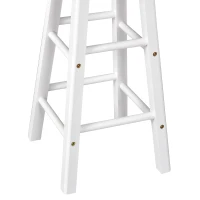 HOMCOM Foldable Kitchen Trolley Island Set with Casters 2 Barstool Chairs Folding Table Drop Leaf Storable Bottom Apartment Dorm(m-8)