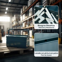 DURHAND Caja de Herramientas Metálica Plegable con 5 Bandejas y Asa para Taller Garaje 45x20x34,5 cm Verde Oscuro(m-6)