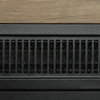 HOMCOM Chimenea Eléctrica 1800W con Efecto de Llama Mando a Distancia Temporizador Semanal para Sala 30 m² Madera(m-8)