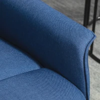 HOMCOM Sillón Relax Reclinable Eléctrico Levanta Personas con Mando a Distancia y Bolsillo Lateral Sillón Elevador Azul Oscuro(m-9)