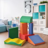 HOMCOM 7 Piece Educational Software Activity Toy, Multi-color(m-10)