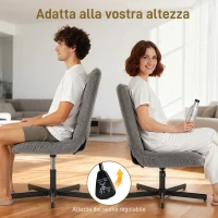 HOMCOM Poltrona Reclinabile su 4 Livelli Effetto Velluto con Poggiapiedi Indipendente, 66x80x93-104 cm, Grigio(m-5)