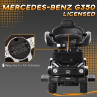 HOMCOM 3 in 1 Kids Children Ride on Push Car Toddler Sliding Car G350 Licensed Walker Foot to Floor Slider Push-Along with Horn Steering Wheel NO POWER Manual, Black(m-5)