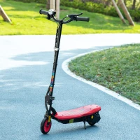 HOMCOM Monopattino elettrico 120 W pieghevole per bambini 7-14 anni 12 km/h max. Autonomia max 10 km rosso(m-2)