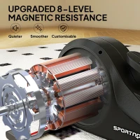 SPORTNOW Under Desk Elliptical Machine with LCD Monitor, 8 Adjustable Magnetic Resistances for 2-in-1 Seat & Stand Up Exercise(m-5)