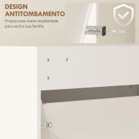 HOMCOM Sapateira Estreita com Espelho para 9 Pares de Sapatos para Corredor Espaços Reduzidos 65x17x114,5 cm Branco(m-7)