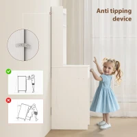 HOMCOM Small Vanity Desk with Mirror and LED Lights, Compact Dressing Table with Drop Leaf, Open Shelves and Drawer, White(m-7)