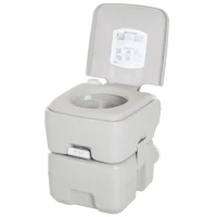 Homcom WC Camping à Double Réservoir en Plastique 111 x 47 x 145 cm(m-1)