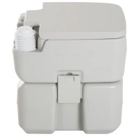 Homcom WC Camping à Double Réservoir en Plastique 111 x 47 x 145 cm(m-4)