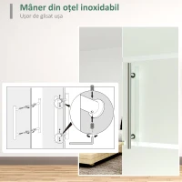 Homcom Usa Glisanta Sticla Temperata Satinata 90×205 cm(m-5)