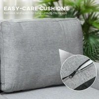HOMCOM Three-Seater Storage Sofa Bed - Grey(m-8)