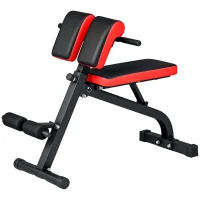 SPORTNOW Foldable Weight Bench - Multi-Functional Gym Bench Roman Chair for Bicep Curl, Hyper Back Extension, Push Up, and Full Body Weight Training Workout(m-11)