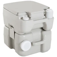 Homcom WC Camping à Double Réservoir en Plastique 111 x 47 x 145 cm(m-8)