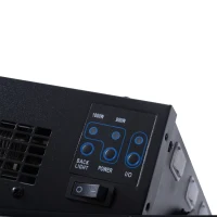 HOMCOM Camino Elettrico da Parete con 2 Livelli di Riscaldamento 900-1800W, Fiamma 7 Colori Regolabili e Telecomando, Nero(m-9)