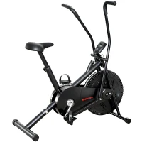 SPORTNOW Exercise Bike with Adjustable Seat, LCD Display for Home Gym(m-1)