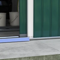 Outsunny 12.5ft Sliding Door Durable Steel Storage Shed with 4 Ventilation Outdoor, Green(m-9)