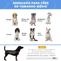 PawHut Cama Elevada para Cães com Tecido Oxford e Estrutura de Metal para Interior e Exterior 92x76x18 cm Azul(m-7)