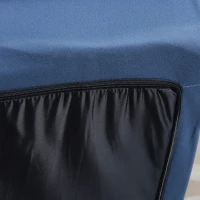 HOMCOM Poltrona de chão preguiçosa giratória 360° com encosto reclinável design capitonê 62 x 70 x 95 cm azul(m-5)