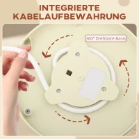 HOMCOM Chaleira 2200W Visor Filtro Aquecimento Rápido Bege(m-4)