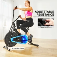 SPORTNOW Exercise Bike with Adjustable Seat, LCD Display for Home Gym(m-4)