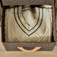 HOMCOM Commode Meuble de Rangement 5 tiroirs en Tissu 87,5 x 29 x 58 cm Marron et Beige(m-11)