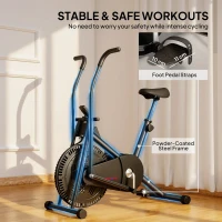 SPORTNOW Exercise Bike with Adjustable Seat, LCD Display for Home Gym(m-7)