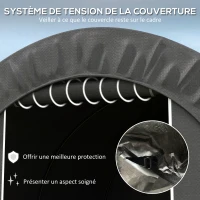 Outsunny Abri de jardin tente de rangement extérieur abri de vélo garage pour vélo bâche en PE métal 2,4 x 1,8 x 1,9 m gris foncé(m-7)