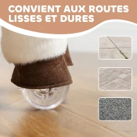 AIYAPLAY Cheval à bascule animal à bascule sur roulettes avec selle et harnais pour enfant de 3 à 5 ans 72 x 32 x 80 cm marron(m-8)