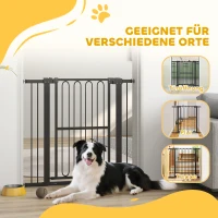 PawHut Türschutzgitter Hund, 76-104 cm Absperrgitter ohne Bohren, Treppengitter(m-8)