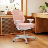 Vinsetto 44-56cm Mesh Back Office Chair - Pink(m-9)