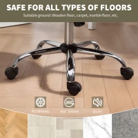 HOMCOM Snow Flannel Office Chair - Beige(m-7)