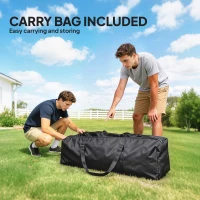 Outsunny 3x3 m Foldable Gazebo with Sidewalls and Adjustable Height, UV50+ Protection, Dark Blue(m-5)