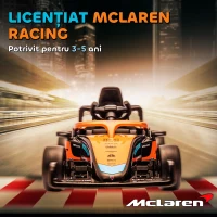 AIYAPLAY Mașină Electrică pentru Copii cu Telecomandă, Mașină cu Baterii, Mașină Electrică cu Suspensie, 115x67x50 cm, Portocaliu(m-4)