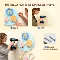 AIYAPLAY Caterpillar Busy Board with 7 Activities, for Nursery, Playroom, Home, for 3+ Years(m-6)