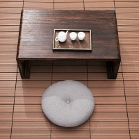 Outsunny Lot de 11 dalles de jardin piscine 30 x 30 x 2,2 cm dalle clipsable pour jardin, balcon, piscine en HDPE marron clair(m-10)