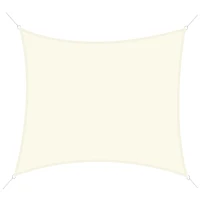Outsunny Voile d'ombrage carrée 3x3m toile ombrage extérieur protection anti-UV, pour jardin terrasse extérieur patio piscine balcon, crème(m-12)
