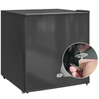 HOMCOM Mini-Gefrierschrank 35 L Gefrierbox elektrisch freistehend 45 W Mini Gefriertruhe 47 x 44,2 x 48,8 cm Schwarz(m-11)