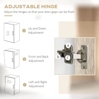 HOMCOM Kitchen Cupboard Sideboard Storage Cabinet Unit with Counter Top, Adjustable Shelves, Drawers for Dining Room, Living Room(m-8)