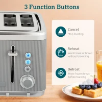 HOMCOM Electric Stainless Steel Kettle and Toaster Set, 3000W 1.7L UK Strix Thermostat Fast Boil Kettle w/ Limescale Filter, Cool Touch Body, 4 Slice Toaster with 7 Browning Levels, Crumb Tray, Taupe(m-8)