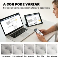 Outsunny Almofada para Banco de Jardim com Encosto Enchimento Espesso e Fitas de Fixação para Interior e Exterior 150x98x8 cm Cinza(m-7)