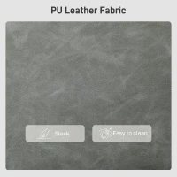 HOMCOM Faux Leather Marble-Effect Two-Seater Sofa - Grey(m-7)