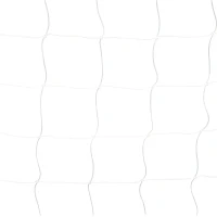 SPORTNOW Fußballtor, robustes Netz, Kunststoff-Rahmen, Heringe, 300L x 120B x 200H cm, Weiß(m-7)