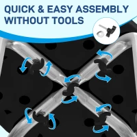 HOMCOM Banco de Duche em Alumínio com Altura Ajustável Antiderrapante Suporta 135 kg para Idosos e Pessoas com Mobilidade Reduzida(m-4)