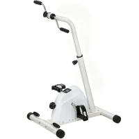 SPORTNOW Vélo d'entraînement pour mains, bras, genoux et jambes réglable en hauteur écran LCD 60 x 40 x 86-91 cm blanc(m-1)