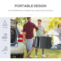 Outsunny Patio Sun Lounger Garden Textilene Foldable Reclining Chair Adjustable Recliner with Cushion Pillow - Grey(m-19)