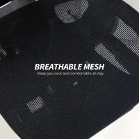 HOMCOM Bureaustoel ergonomisch met verstelbare lenden- en hoofdsteun, 6D-opklapbare armleuningen, voetensteun, mesh, zwart(m-9)