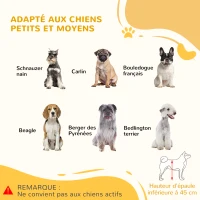 PawHut Barrière de sécurité pour chien extensible longueur réglable 104-180 x 36 x 69 cm pin bois naturel(m-7)