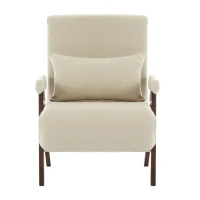 3-en-1 Fauteuil canapé-lit avec fonction couchage, avec dossier réglable, 64x68,5x93 cm, Beige(m-2)