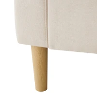 Canapé d'angle moderne en L, 3 places avec méridienne et rangement, porte-gobelet intégré, 175x129x90 cm, Beige(m-9)